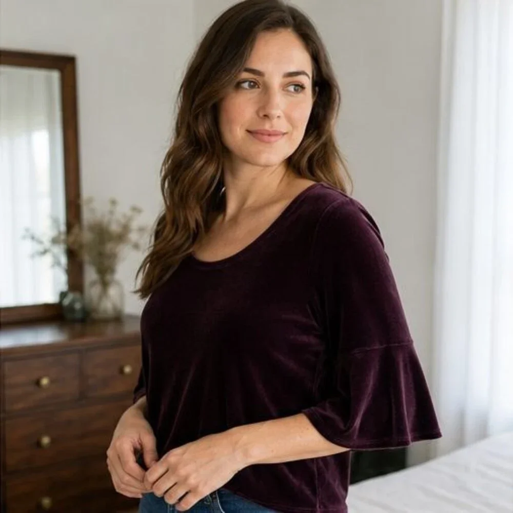 Rust Tunic Blouse